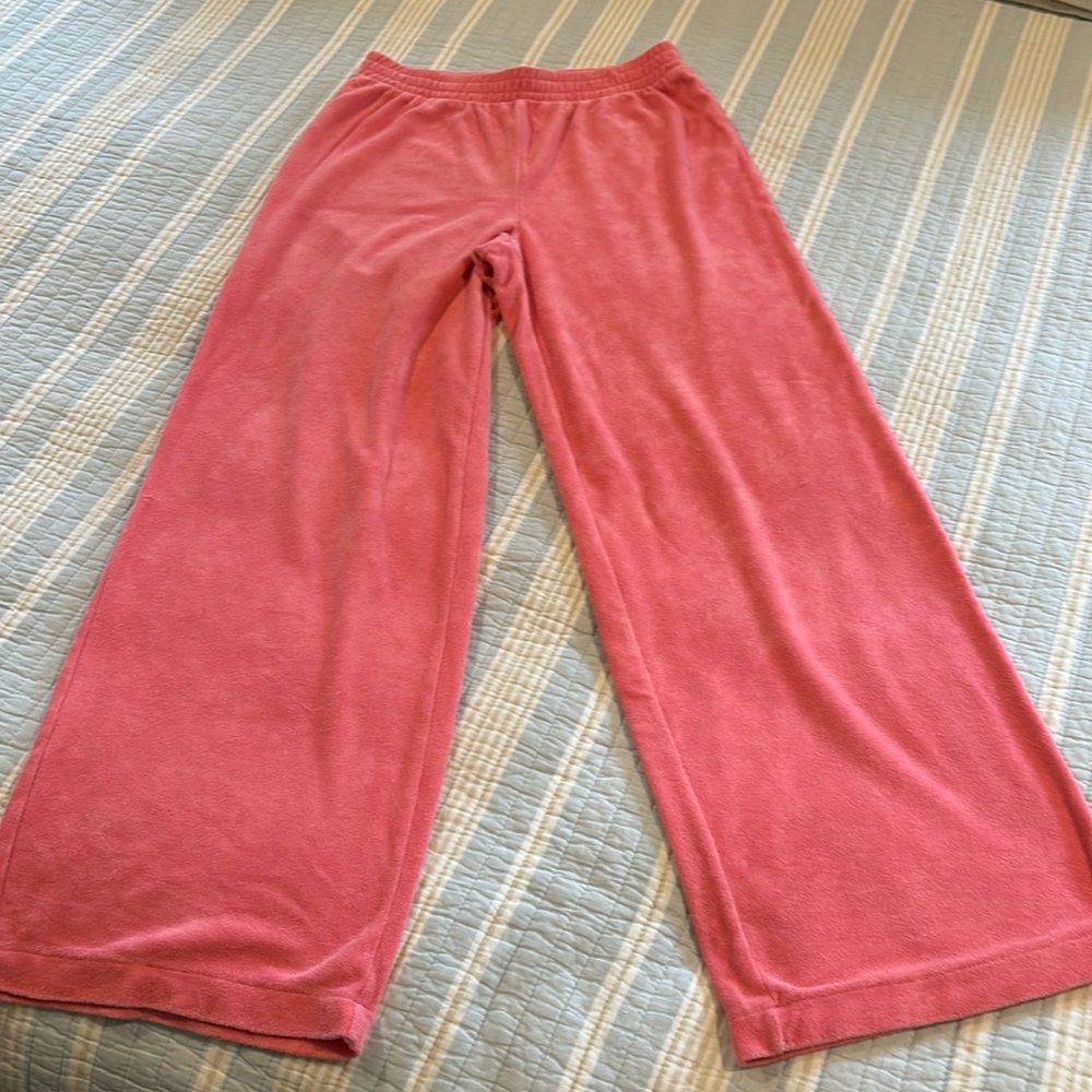 Gap body wide leg terry pants